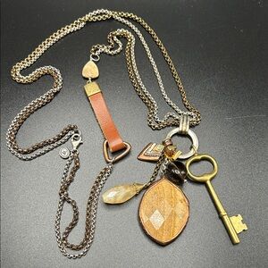 Silpada Hold the Key Charm Necklace 925 silver #H014